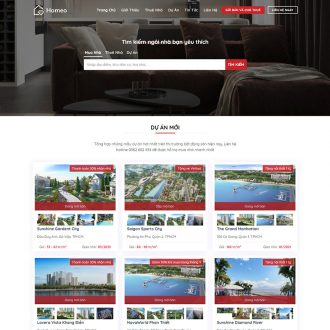 Mẫu website bất động sản 50