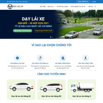 Mẫu website trung tâm dạy lái xe