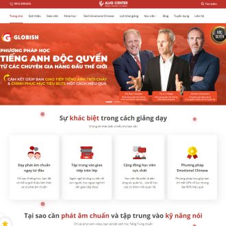 Mẫu website trung tâm tiếng Trung