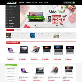 Mẫu website bán máy tính &#8211; laptop
