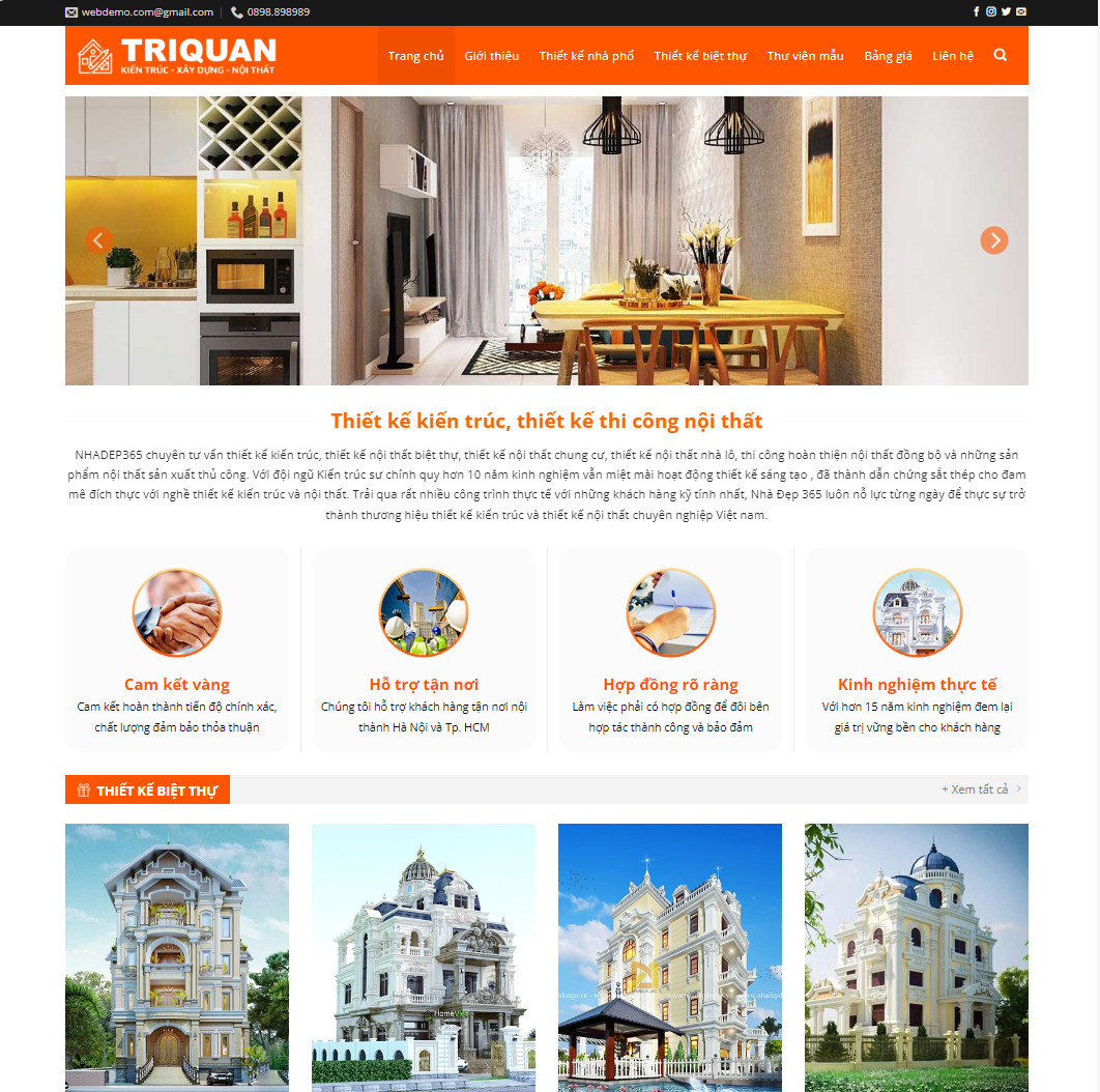 Mẫu website nội thất 34