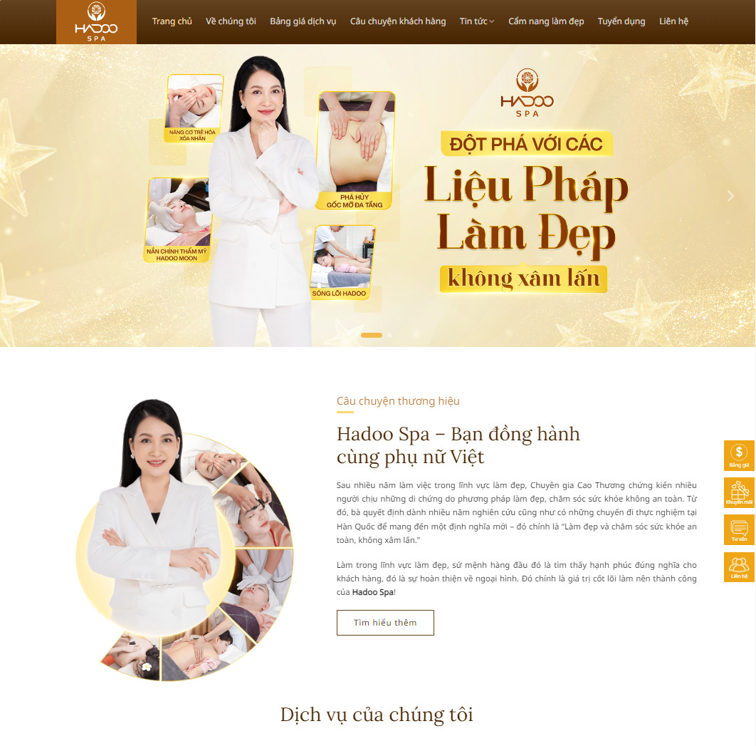 Mẫu website spa 08