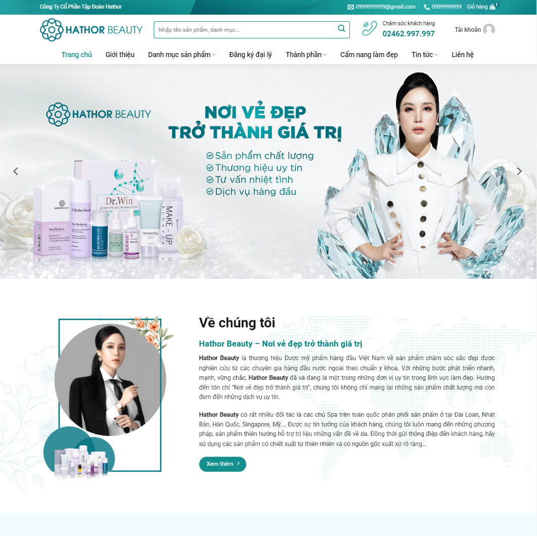 Mẫu website mỹ phẩm 21