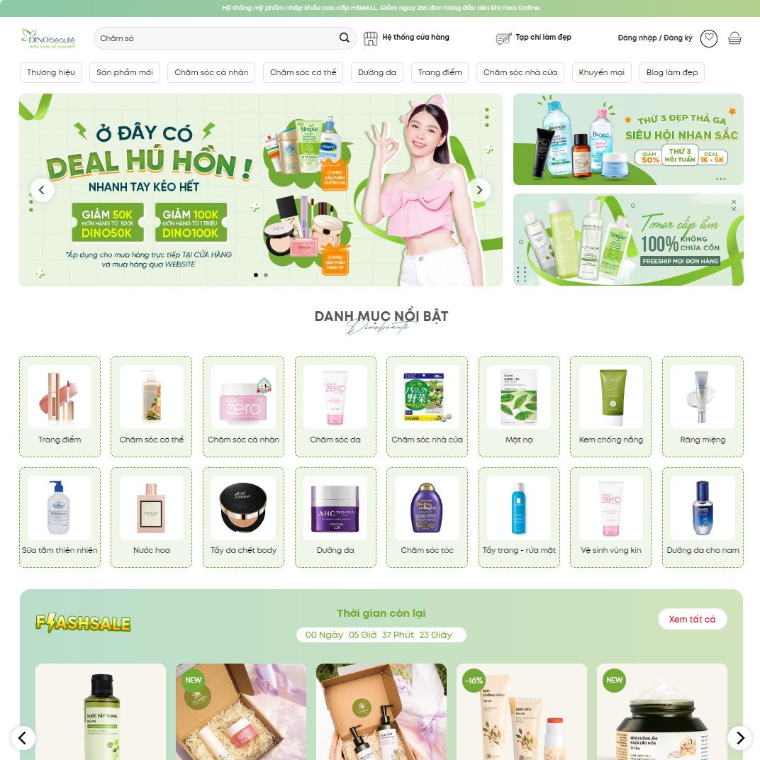 Mẫu website mỹ phẩm 20