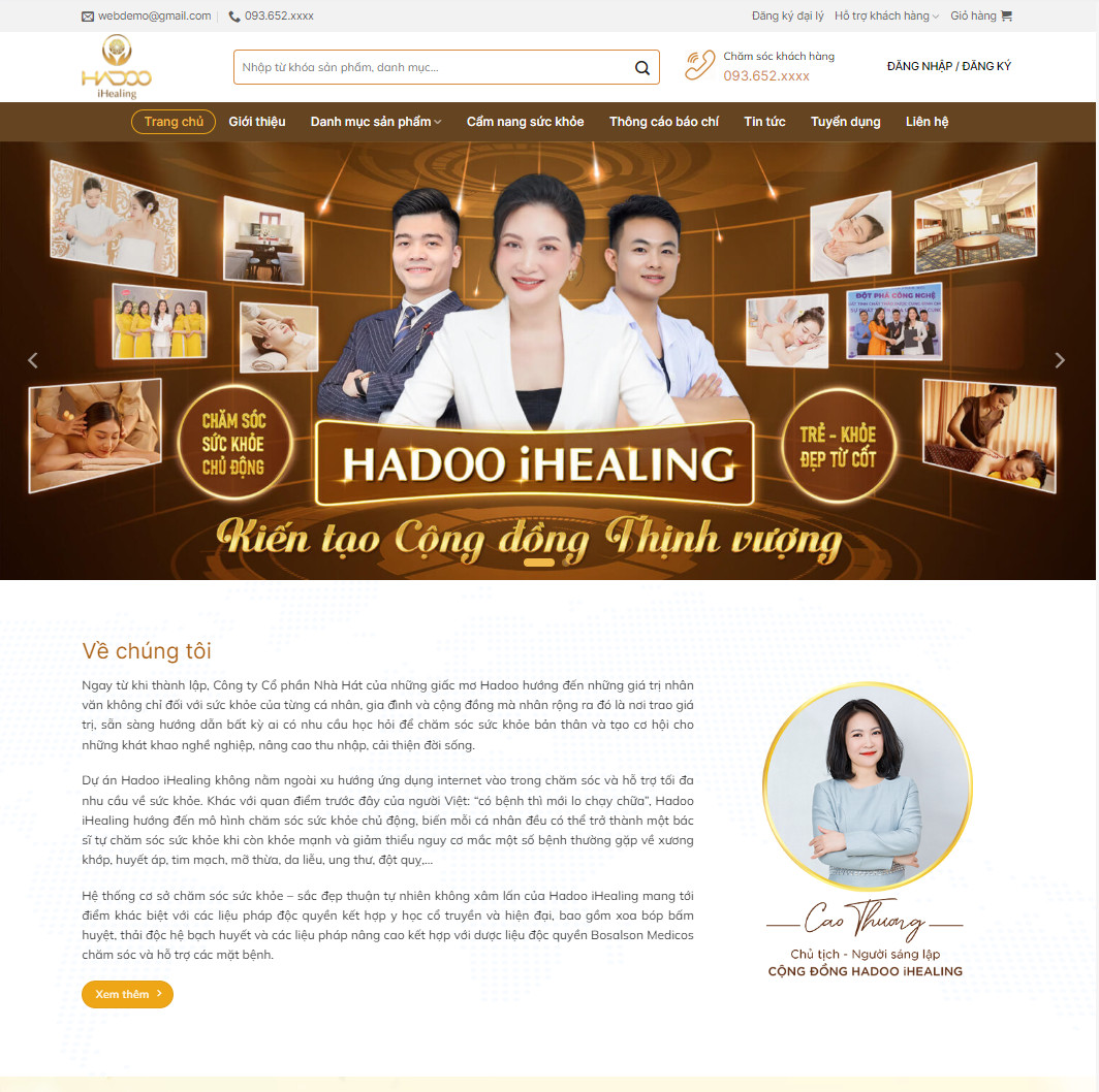 Mẫu website mỹ phẩm 22