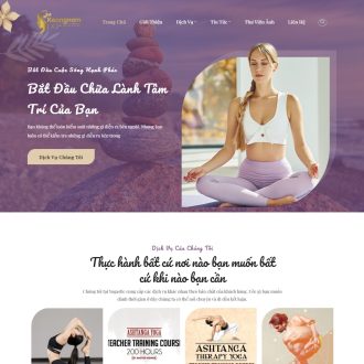 Mẫu website trung tâm yoga 01