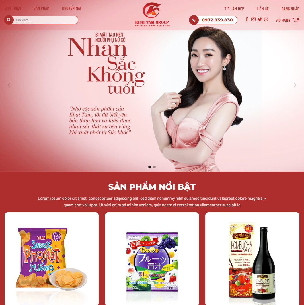 Mẫu website spa 06