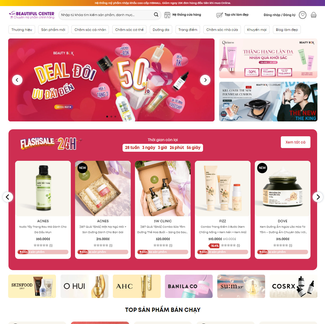 Mẫu website mỹ phẩm 19