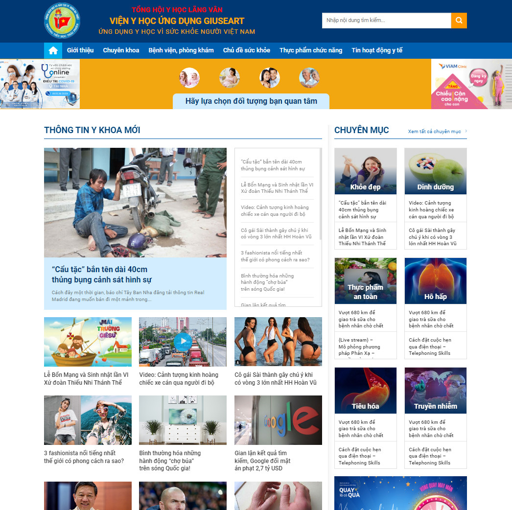 Mẫu website tin tức 24