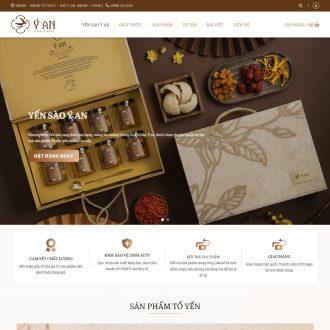 Mẫu website bán yến sào 03