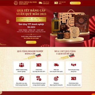 Mẫu website bán đông trùng hạ thảo