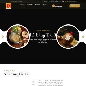 Mẫu website nhà hàng 06