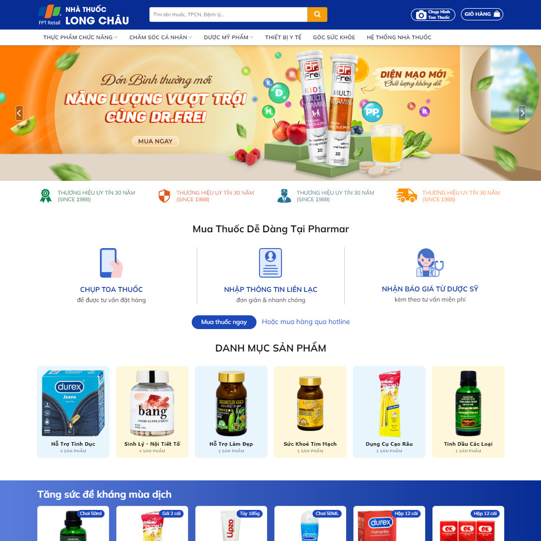 Mẫu website nhà thuốc 05