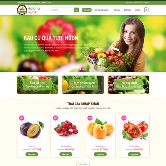 Mẫu website bán trái cây