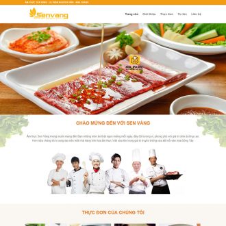 Mẫu website nhà hàng &#8211; ẩm thực