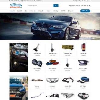 Mẫu website bán đồ chơi xe 02
