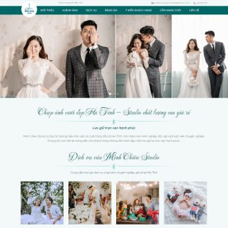 Mẫu website studio ảnh cưới 03