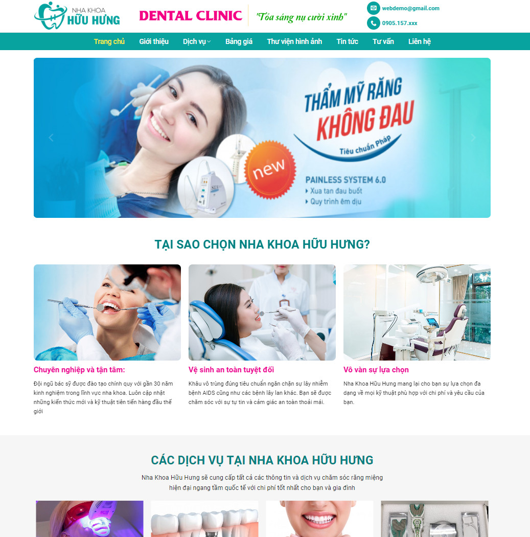 Mẫu website nha khoa 04