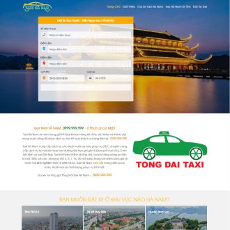 Mẫu website taxi 03