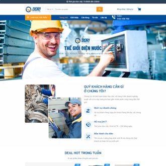 Mẫu website bán điện máy 03