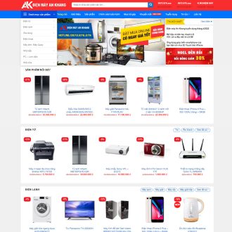 Mẫu website điện máy 06