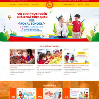 Mẫu website trường mầm non