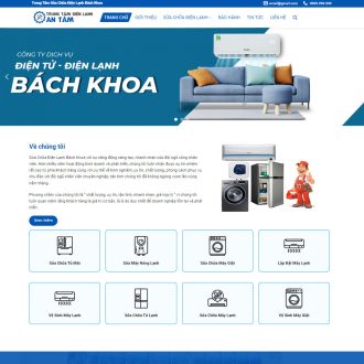 Mẫu website điện lạnh 01