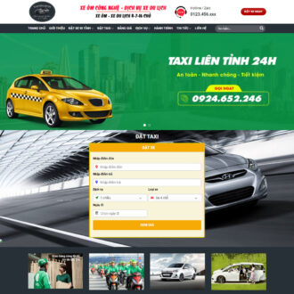 Mẫu website taxi 02