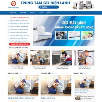 Mẫu website điện lạnh 02