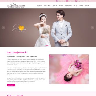 Mẫu website studio ảnh cưới 02