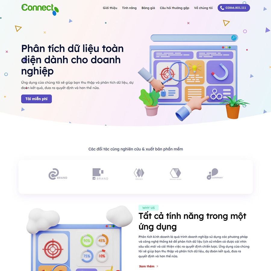 Mẫu website bán phần mềm, ứng dụng