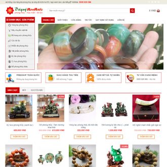 Mẫu website bán đá quý