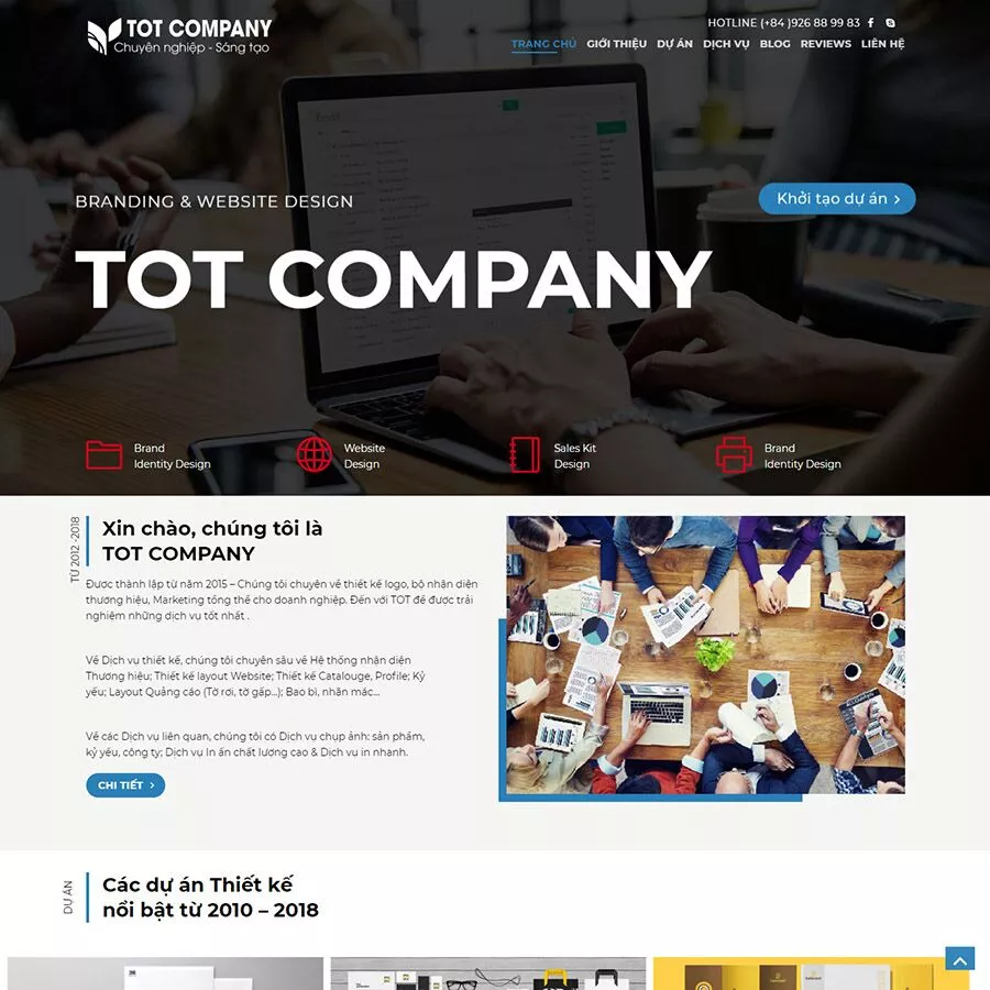 Mẫu website giới thiệu công ty đẹp