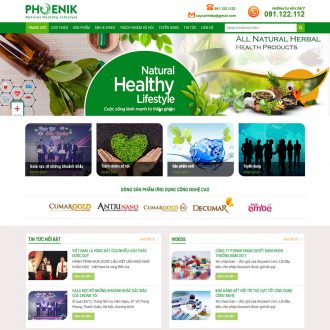Mẫu website bán dược phẩm