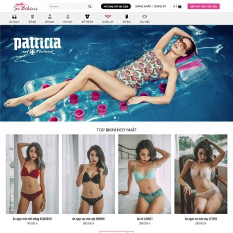 Mẫu website bán bikini