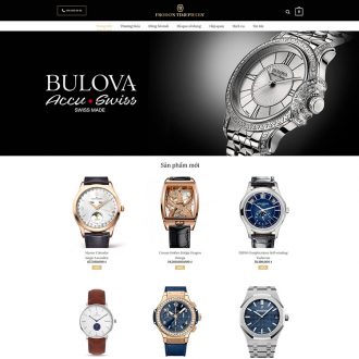 Mẫu website bán đồng hồ 01
