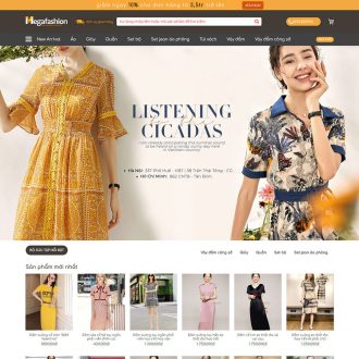 Mẫu website bán quần áo thời trang