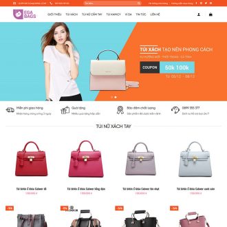 Mẫu website bán túi xách